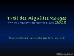 TRAIL DES AIGUILLES ROUGES 2013